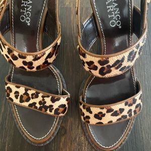 Franco Sarto Leopard print heels